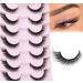 Fox Eye Lashes - EYDEVRO 15mm Mink Angel Wing False Eyelashes for Natural Cat Eye Look - Buy Online on GoSupps.com