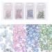 4 Pack Sparkly Crystal Opal Rhinestones for Nails 3D Nail Art Rhinestones Kit Crystal Diamond Rhinestones and Charms Nail Decoration Nail Jewels Crafts DIY