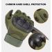 KONCEPPT Tactical Army Military Gloves - Green Large | Touch Screen, Breathable, Wear-Resistant with Hard Knuckle Protection - Buy Online on GoSupps.com