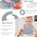 8pcs Baby Weaning Set - Adjustable Bib, Suction Bowl, Utensils, Cup - Easy Clean Feeding Set for Babies and Toddlers (Blue) - Buy Online on GoSupps.com