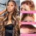4/27 Brown Honey Blonde Ombre Lace Front Wig | Body Wave Human Hair | Pre Plucked | 13x4 HD Transparent Lace Frontal | 150% Density | 24 Inch - Buy Online on GoSupps.com