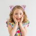 Fishdown Cute Cat Ears Headbands Set for Girls - Non-slip Transparent Quicksand Design (7pcs Per Pack, Color-1) - Buy Online on GoSupps.com