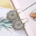 Boho Mandala Flower Earrings | Gold & Silver Tribal Drop Dangle Jewelry for Women & Girls - Buy Online on GoSupps.com