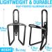MARQUE Bike Water Bottle Holder - Lightweight Aluminum Alloy Cage for Road and Mountain Bikes - 2 Pack, Black - Buy Online on GoSupps.com