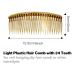 30 Pack Small Plastic Side Hair Comb & Clips for Women - Bridal Wedding Veil Accessory - Buy Online on GoSupps.com