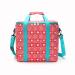 20L Oxford Cloth Waterproof Cooler Bag with Shoulder Strap Insulated Lunch Box Oxford Waterproof Cooler Bag Red