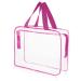 Sibba Clear Tote Bag Large Transparent Storage Makeup Bags Waterproof Transparent Cosmetic Gags Zipper Toiletry Organizer Storage Handbag Travel Accessory Clear Fashion Rose red Fashion