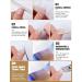 EBANKU White Gel Nail Strips - Long Lasting, Waterproof, with Cuticle Stick, Nail File, Wipes & Sealing - Gold Flash | Semi Cured, Real Nail Polish Wraps Stickers | UV/LED Lamp Required - Buy Online on GoSupps.com