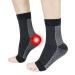 Feeljam neuropathy socks nano-neuropathy socks soothe relief socks for plantar fascititis plantar fasciitis socks compression socks for neuropathy ankle pain relief (S-m black) black s-m