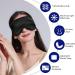 LERSVICVIL 19 Momme 100% Pure Mulberry Silk Sleep Mask - Luxury Eye Shade with Adjustable Strap (Black) - Buy Online on GoSupps.com