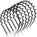 Chuangdi 6 Pieces Zigzag Headband Plastic Shark Tooth Hair Comb Hairband Zig Zag Headband Plastic Wavy teeth Hair Hoop Accessory for Women Lady Girl(Black Fresh Style)
