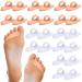 12 Pairs Hammerhead Toe Pad Hammerhead Toe Spacers Gel Pad Claw Toe Temporary Corrector for Relieve Foot Pain  Pressure  Discomfort  and Improve Walking Stability (Peachpuff  White) As Pictures Shown