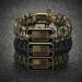 Bronze USA Flag Paracord Bracelet for Military Veterans - Tactical Survival Gift - Buy Online on GoSupps.com