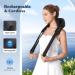 Knqze Wireless Neck Massage Device - 4D Deep Tissue Shiatsu Massager with Heat for Pain Relief | Perfect for Neck Shoulders and Legs | Ideal Gift in Black - Buy Online on GoSupps.com