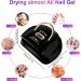MainPi 256W UV LED Nail Lamp - Professional Nail Dryer with 57 Lamp Beads, 4 Timers, Auto Sensor, LCD Display - Fast Gel Polish Curing (Black) - Buy Online on GoSupps.com