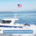 Affordura US Yacht Ensign Boat Flag 12x18 inch with 4 Clips and Brass Grommets - Buy Online on GoSupps.com
