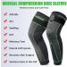 Beister Compression Leg Sleeves with Elastic Straps - Extra Long Knee Braces for Men & Women - Grey XXL - Buy Online on GoSupps.com