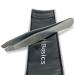 Zizzili Basics Tweezers - Surgical Grade Stainless Steel - Slant Tip for Expert Eyebrow Shaping and Facial Hair Removal - with Bonus Protective Pouch - Best Tweezer for Men and Women Silver