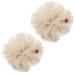 Healifty Bath Loofahs Bath Ramie Fiber Shower Mesh Pouf Body Scrubber Balls 2pcs Bath Balls For Women