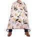 Waterproof Barber Cape -Pink Leaf Printing36 Cheetah Haircut Bib for Men Unisex Hair Cutting Cape(8rp1a)