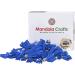Mandala Crafts Blue Faux Leather Suede Tassel with Loop for Keychains, Jewelry Making, Bookmarks, Gifts, Pillows - 1.5 Inches, 100 PCs - Buy Online on GoSupps.com