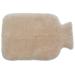 Chamier lambskin products soft cover for hot bottles heat bottle cover made of lambskin with zipper natural white washable approx. 36x23 cm (large)