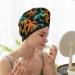 Hair Towel Wrap with Button - Quick Drying Turban for All Hair Types (Palm Trees - Buy Online on GoSupps.com