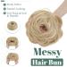 Sego Hair Part with Rubber Band - 55g Dutt Hair Ties & Extensions for Messy Buns - Dark Blonde & Blonde Updos - International Shipping Available - Buy Online on GoSupps.com