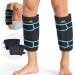 Shin Splint Ice Packs for Injuries Resuable Gel  Calf Ice Pack Wrap Cold Compression Sleeve for Runner  Shin Splints Leg Pain Relief Support Cold Pack  Relief for Swelling and Inflammation (Pack of 2) 2 Count (Pack of 1)
