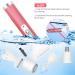 AHGDB Women's 5-in-1 Electric Razor & Eyebrow Trimmer | USB Rechargeable - Pink - Buy Online on GoSupps.com