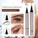 Eyebrow Contouring Pen 2Pcs 4-Pronged Eyebrow Pen Waterproof Fast Drying Eyeliner Long Lasting Dual-end Makeup Eyeliner Pencil Eyebrow Contouring Pens - Buy Online on GoSupps.com