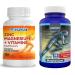 High Absorption Zinc and Magnesium (60 Count) Bundle - Magnesium for Leg Cramps and Sore Muscles Relief - Zinc for Immune Support and Recovery - with Vitamin B6 D and E