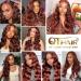 QTHAIR 14A Body Wave Lace Front Wig 18inch Copper Red Pre Plucked Glueless Human Hair - Buy Online on GoSupps.com