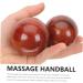 Magiclulu Wooden Health Ball Set - 4 Hand Massage Balls for Relaxation & Therapy | Mahogany Hand Rolling Balls - Buy Online on GoSupps.com