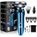 2024 Electric Razor for Men - 3D Rotary Waterproof Rechargeable LED Display Cordless Electric Shavers with Nose Hair Trimmer and Beard Trimmer -Portable Travel Shaver - Ideal Men's Grooming Gift
