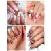 Kalolary 48Pcs Cherry Nail Rhinestones - 3D Cherry Charm Nail Gems for Women Nail Art - Buy Online on GoSupps.com