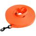 Tag trag leash for dogs drag line 5m/10m/15m/20m with handle and D-ring waterproof and easy to clean dog leash training line for small medium-sized dogs (orange 20m) 20m orange