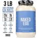 Naked Nutrition 3LB Non-GMO Egg White Protein Powder | Unflavored Paleo Dairy Free Gluten Free | 25g Protein per Serving | International Shipping Available - Buy Online on GoSupps.com