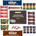 Australian Chocolate Box - Chocolate Lovers (25 Items) Tim Tam Cherry Ripe Violet Crumble Picnic Freddo Caramello Koala Wagon Wheels Mintes
