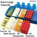 4Thought Med Manager XXL Weekly Pill Organizer - Extra Large 7 Day Medication Storage for Travel & Home - Buy Online on GoSupps.com