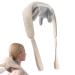 Neck massage device Shiatsu massage device electrically with heat function massage head made of silicone shoulder massage device There are two ways to wear it for back legs feet offwhite