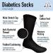 Yacht & Smith Men and Women 6-Pack Crew Diabetic Nephropathy Socks - Black - Buy Online on GoSupps.com