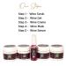 Wine Facial Kit - 5 Steps for Glowing Skin & Wrinkle Removal | Red Grape Aloe Vera & Olive Oil | 270 ml - All Skin Types - Buy Online on GoSupps.com
