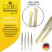 Camila Solingen CS31 3.5 Gold Tipped Surgical Tweezers - German Stainless Steel, Straight Tip, for Flawless Facial Hair & Eyebrow Shaping - Men/Women - Buy Online on GoSupps.com