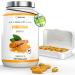 Turmeric Forte - 365 capsules - 4500mg per daily serving - with pill box - high dose - vegan - black pepper - lab tested