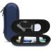 Cardbinder hard shell travel case for electrical toothbrushes wearing bags.Toothbrush holder suitable for Sonicare for ProtectiveClean 4100 6100 6500 7500 rechargeable electrical toothbrush.Blue