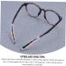 Lurrose 30 Pairs Silicone Glasses Strap Holder - Slip-Resistant Earphone & Glasses Measuring Devices for Comfort | International Shipping - Buy Online on GoSupps.com