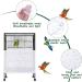 Shappy Universal Bird Cage Cover Skirt - White Nylon Mesh Net Guard for Parrots - 80 Inch & 118 Inch Options Available - Buy Online on GoSupps.com