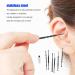 Jeanoko Earwax Removal Kit - Stainless Steel Spoon Shaped Tool for Home & Travel - Black Ear Cleaner for Adults & Kids - Buy Online on GoSupps.com