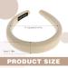 3 Pieces Wide Headbands for Women Hair Bands for Women Soft Padded Hairband Ladies Headbands Fashion No Slip Headband Hair Accessories for Women Girls Indoor Outdoor (Beige White Brown) - Buy Online on GoSupps.com